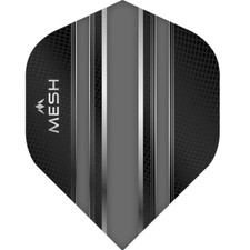 Mission Mesh Dart Flights - 100 Micron - UV Finish - No2 Standard - Grey
