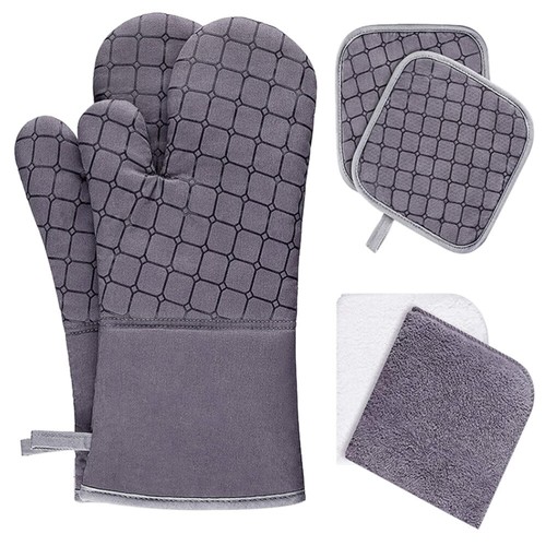Insulated Glove Pad Set Bakeware Gloves Heat Protective Heat-resistant
