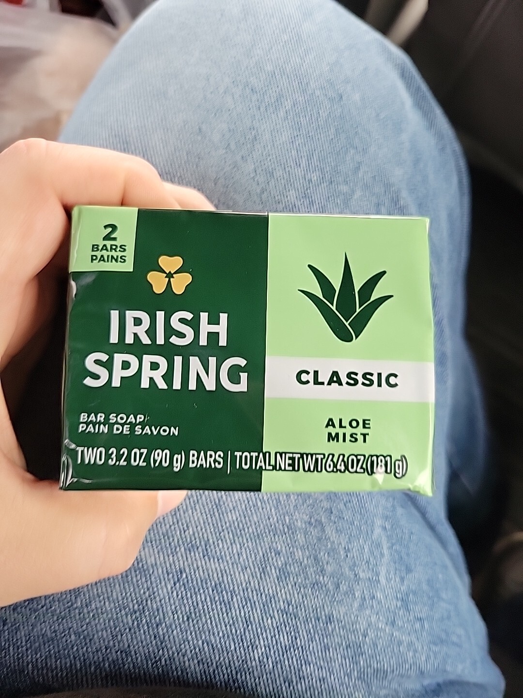Irish Spring Classic Original Clean Bar Soap, 3.2 oz Bars, 1 PACK (2 ...