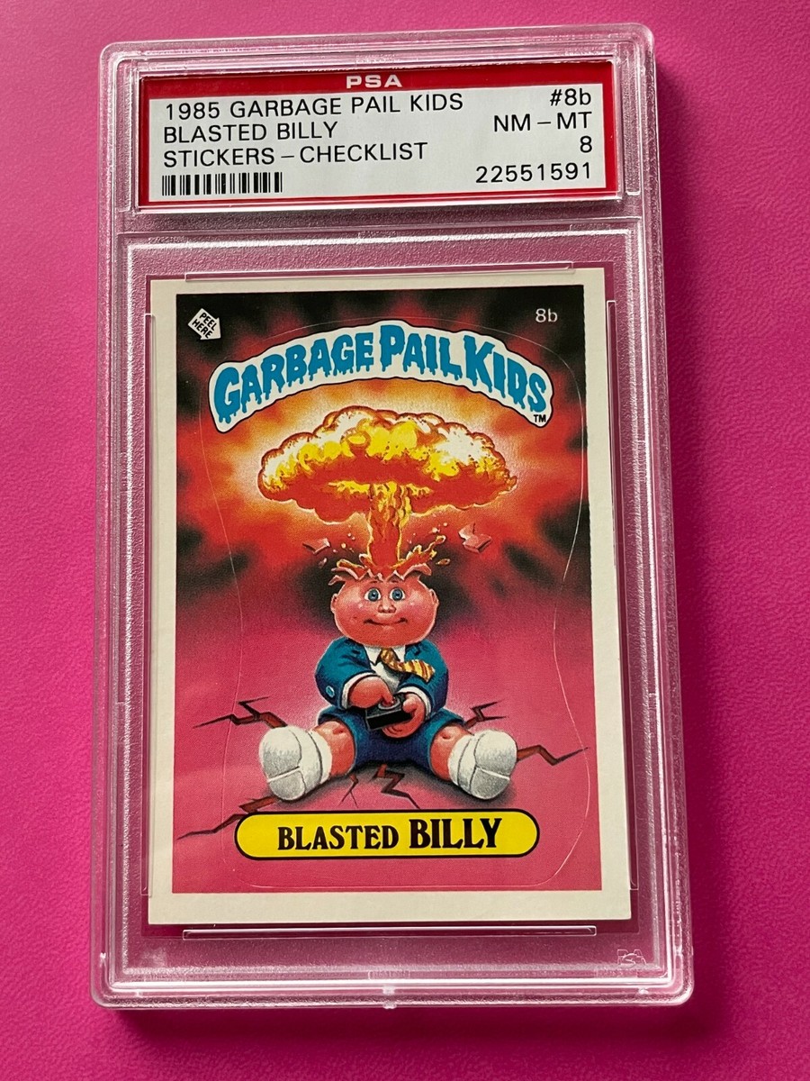 1985 Topps OS1 Garbage Pail Kids 1 1st BLASTED BILLY 8b CHECKLIST