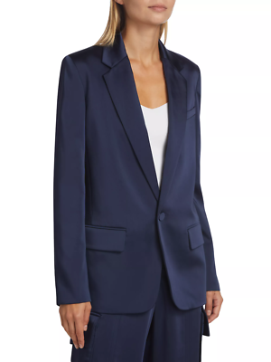 A.L.C ALC Axel Blazer Womens Jacket Size 10 Evening Blue A.L.C ALC Axel Blazer Womens Jacket Size 10 Evening Blue