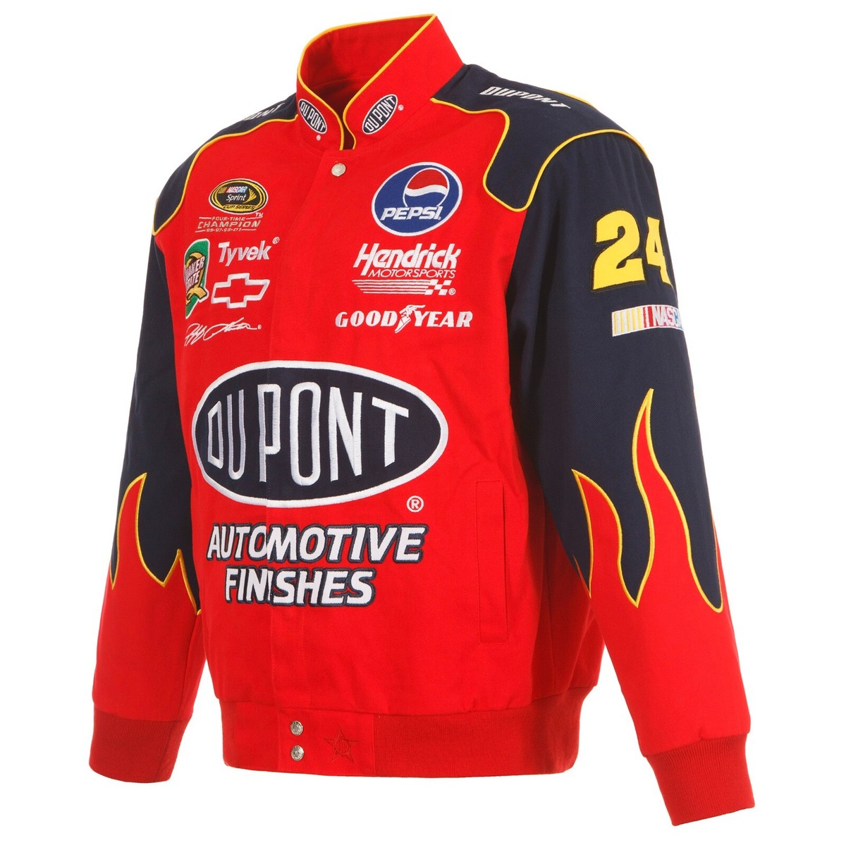 Authentic Nascar Jeff Gordon Flame Dupont Cotton Jacket JH Design