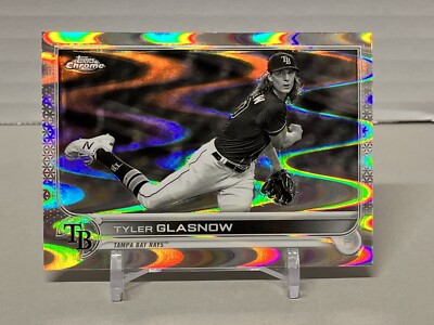 2022 Topps Chrome Sonic Lite Base Black & White RayWave #152 Tyler Glasnow
