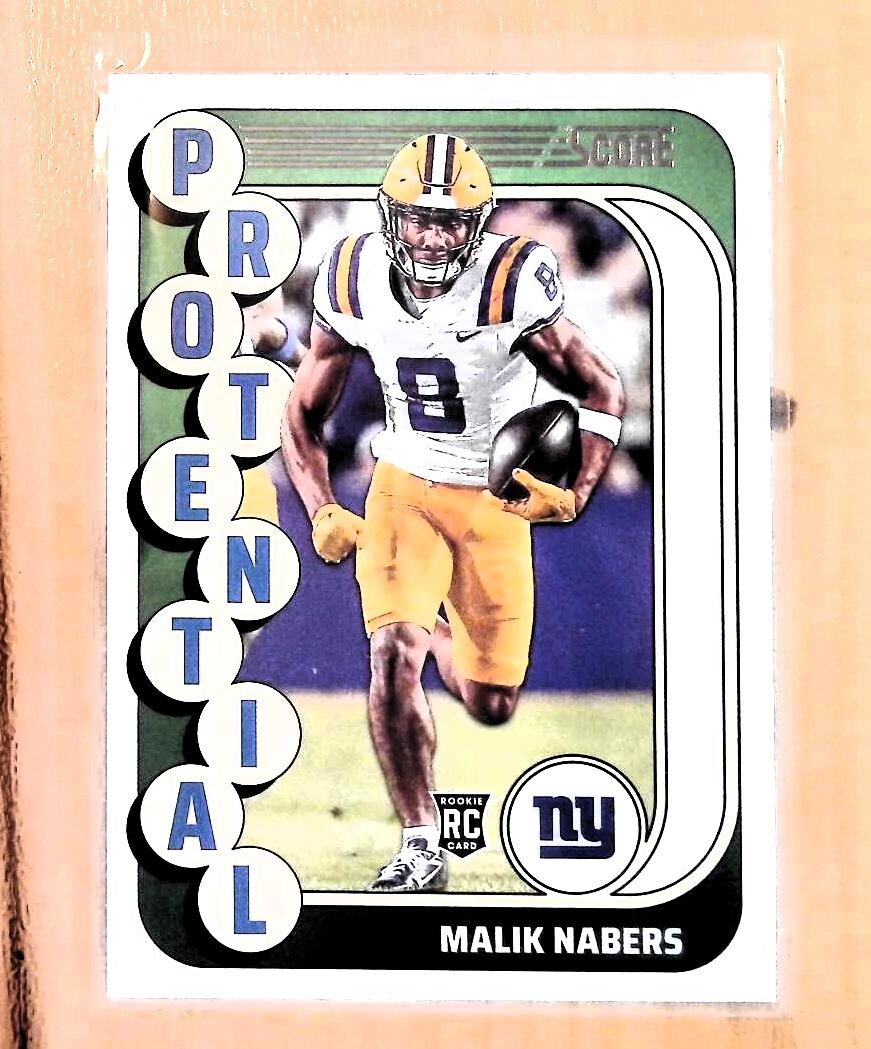 2024 Score Malik Nabers Protential Gold SP #4 Rookie RC New York Giants Fresh