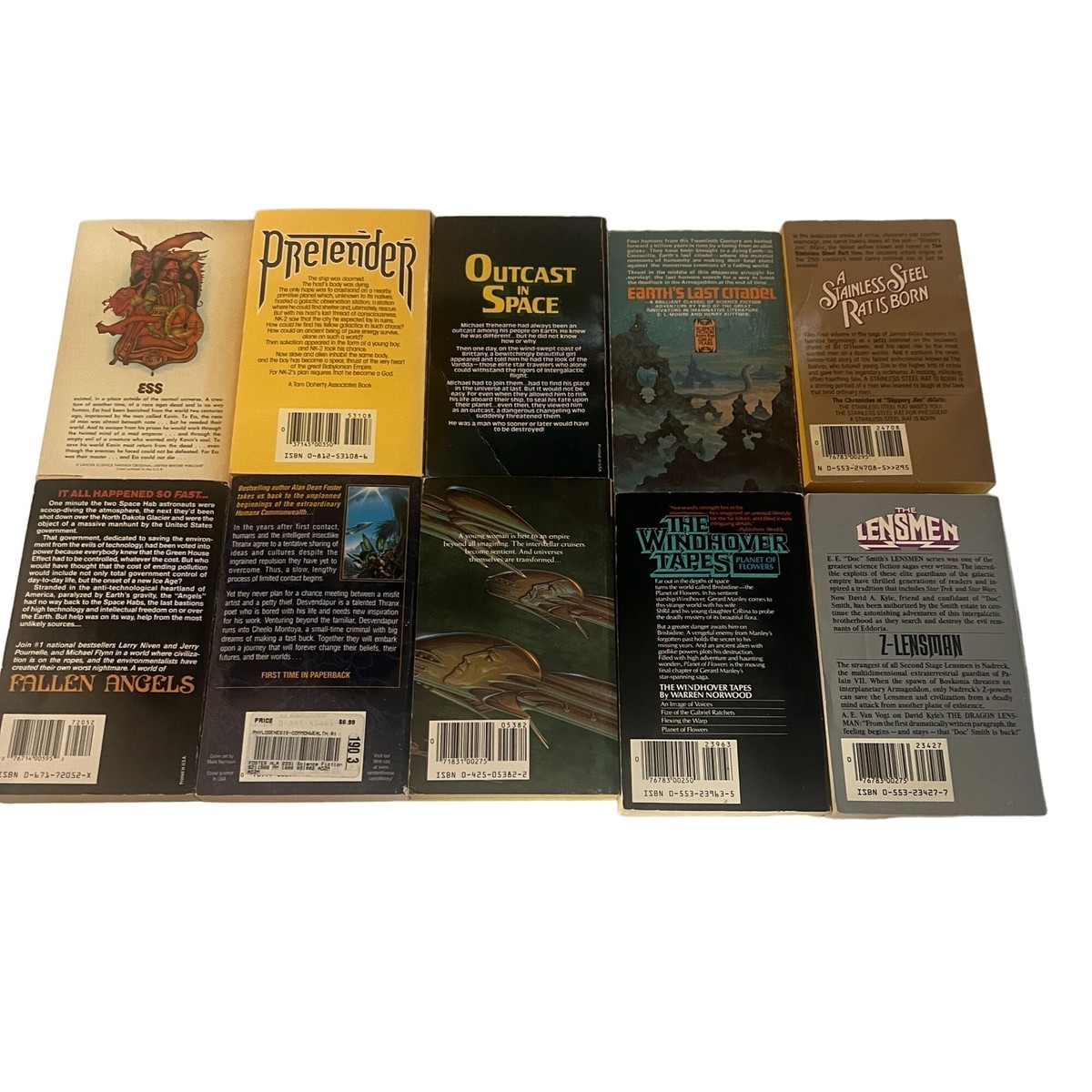 Vintage & Newer Sci-Fi, Fantasy and Fiction 20 Paperback Lot [10