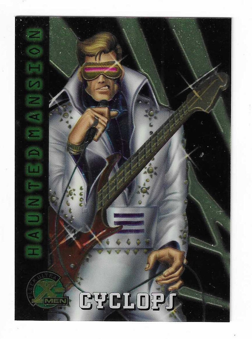 1995 Fleer Ultra X-Men Chromium Cyclops as The King Card #92