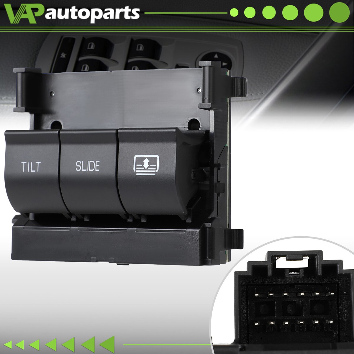 Sunroof Overhead Console Switch – Fits 2011-2019 Ford Explorer