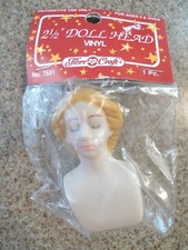 NEW Lot of 15 - Fibre Craft 7681 Doll Head 2-1/2" Vinyl Angel 2.5"