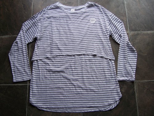 White Nursing Friendly Long Sleeve Top 