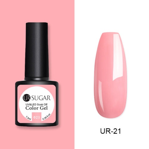UR SUGAR 172 Colors UV Gel Polish Glitter Purple Top Base Gel Gel Varnish 7.5ml - Picture 26 of 119