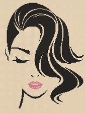 Lady Grace Silhouette Counted Cross Stitch Chart No. 1-916