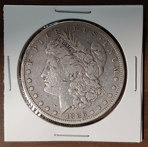 1886 O MORGAN SILVER DOLLAR US  NEW ORLEANS MINT FINE DETAILS BETTER DATE 81821D