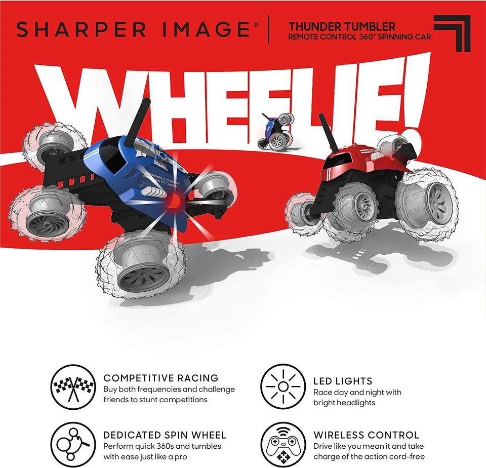 Thunder Tumbler RC Mini Truck - Unique Monster Truck Design with Dual Joysticks - Image 4 of 4