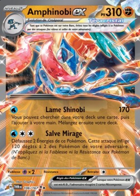 Pokemon Karte Deck Amphinobi Spielbereit auf Französisch