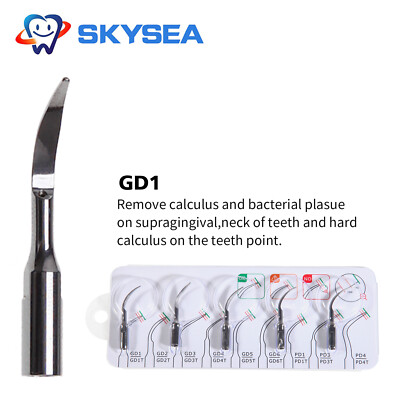 5x Dental Ultrasonic Piezo Scaler Tips Fit DTE SATELEC Cavitron Handpiece GD1 zd
