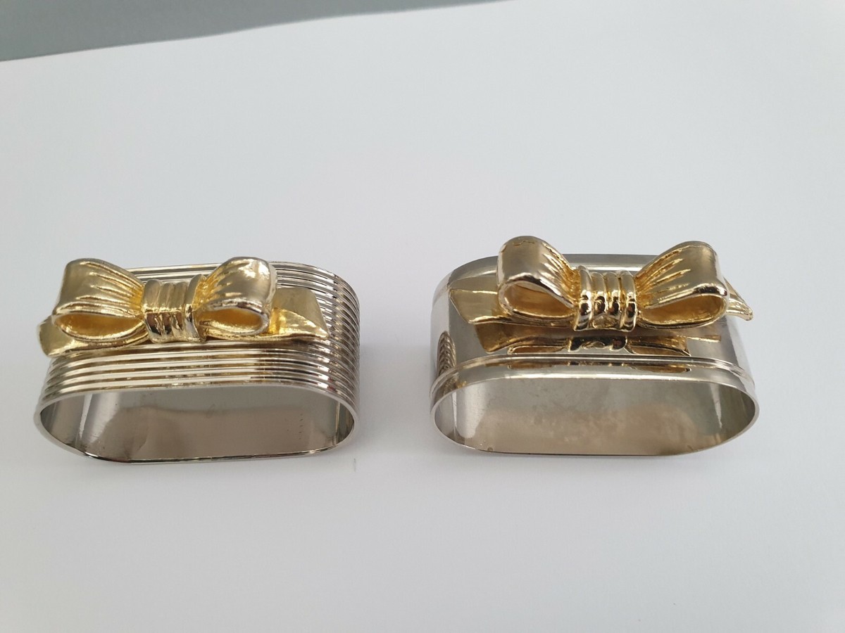 6 ronds de serviette vintage plaqués argent | €35