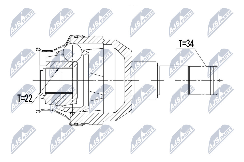 JOINT KIT DRIVE SHAFT NPW-PL-052 FOR OPEL CHEVROLET AVEO/KALOS/Hatchback 2.4L - Image 5