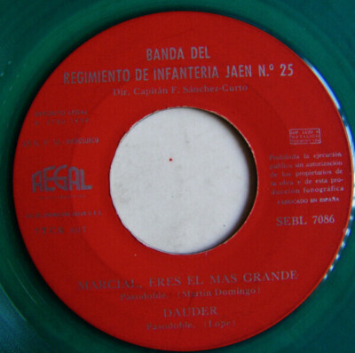 Banda Del Regimiento De Infantería Jaén N.º 25 Marcial, Eres El Mas Grande