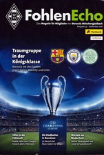 Borussia Munchgladbach Offical CHampions Lge Magazine Barcelona Celtic Man City