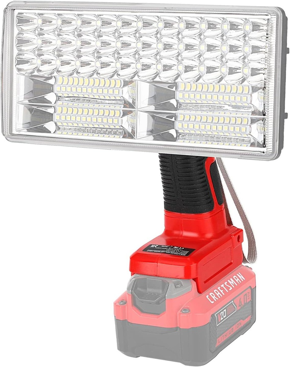 Cordless LED Work Light for Craftsman V20 Battery Portable Battery Powered  Light