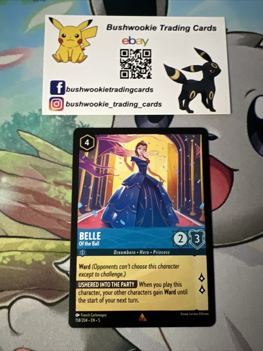 Disney Lorcana Shimmering Skies Belle Of The Ball 158/204 NM Rare | eBay