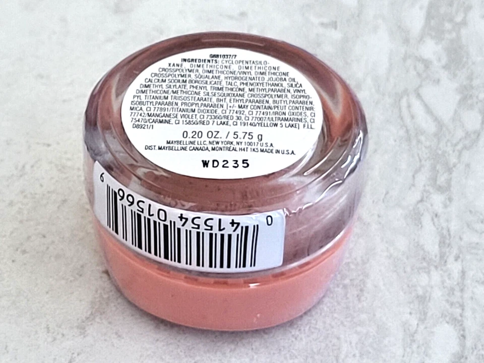 Rubor Maybelline Dream Mousse 10 Peach Flush tamaño completo sellado (#ze1 Foto 2 de 2