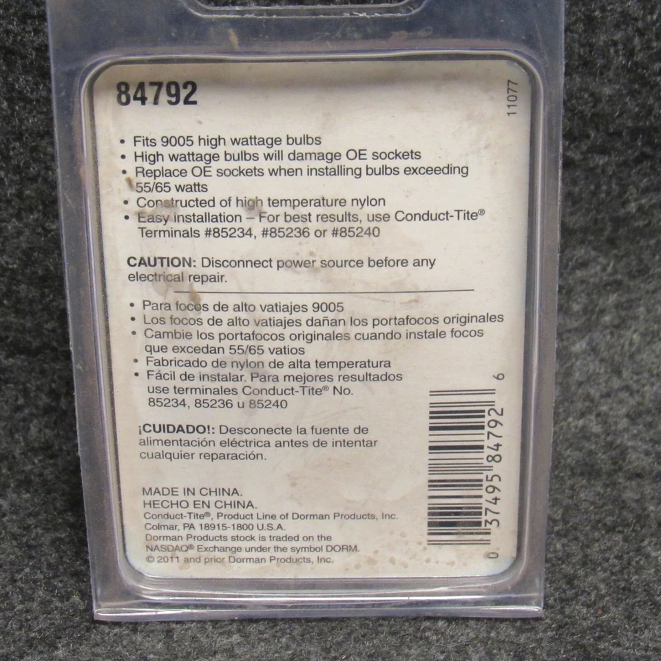 (1) Dorman # 84792 гнездо фары косичка новый в упаковке 55269 - Изображение 3 из 3