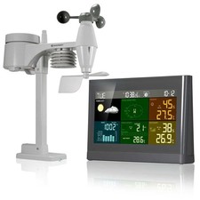 Stazione meteo professionale Comfort 5 in 1 con display a 256 colori Grigio