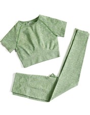 Workout Sets for Women 2 Piece Outfits Cute Gym Athletic Pilates Hiking Cloth...