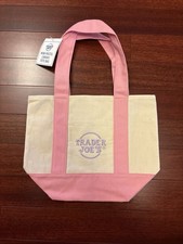 2026 NEW with tag - Trader Joe  s Mini Canvas Tote Bag - PINK