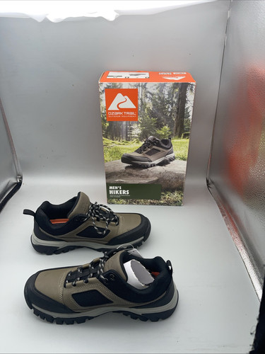 Ozark Trail Herren Stone Low Taupe Leder Wanderstiefel Schuhe Leicht Größe 7 - Bild 1 von 11