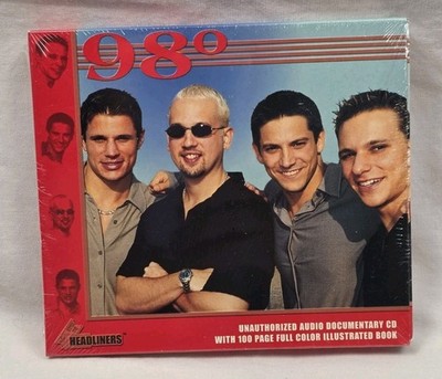NEW 98 Degrees CD Unauthorized Audio Documentary & 100 Page Book Full Color