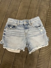 cat and jack Flower girls denim Stretch shorts Size Medium 8