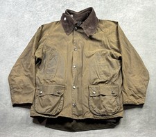 Barbour Classic Bedale Brown Waxed Jacket Size C40/102CM With Liner