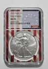 2026 American Silver Eagle Early Release Betsy Ross Flagcore! NGC Certified MS70