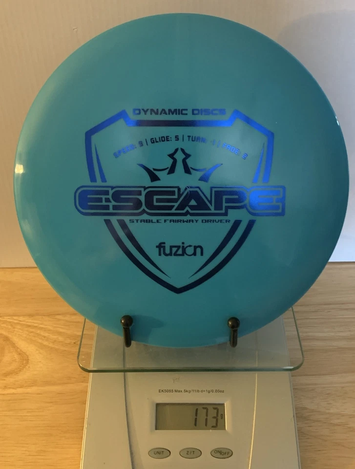 Discos dinámicos Fuzion Escape 173 g azul con sello de lámina azul controlador de distancia Foto 3 de 4