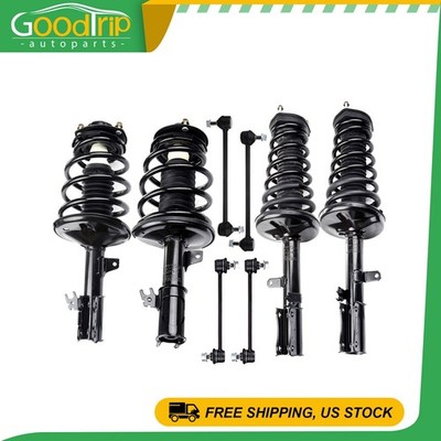 Fits 1997-2001 LEXUS ES300 Strut & Coil Spring w/ Sway Bar Link Front Rear