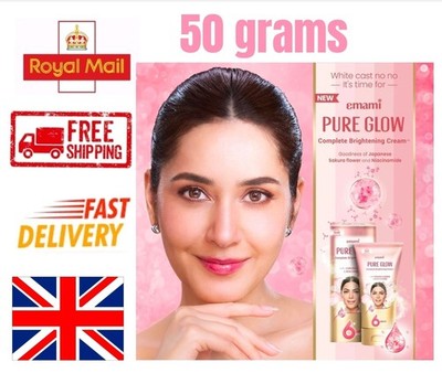 Emami Pure Glow Complete Brightening Cream 50g with Japanese Sakura Flower