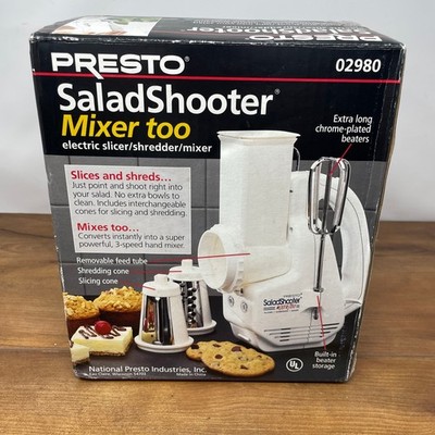 Presto Salad Shooter & Mixer Too 02980 Slicer Shredder Mixer New Open Box