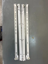 Drawer Slide Euro- 4 Pair - 22 inch - USA made. Bottom mount.