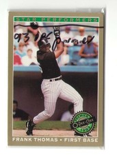 1993 O-Pee-Chee (OPC) Premier Star Performers - CHICAGO WHITE SOX