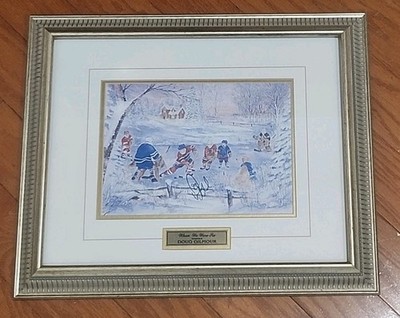 Doug Gilmore NHL HoF Toronto Maple Leafs Calgary Flames Signed PRINT COA Framed