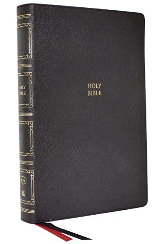 KJV, Paragraph-style Large Print Thinline Bible, Genuine Leather, Black, Red Letter, Thumb Indexed, Comfort Print, Leatherbound Hardback, - Image 3
