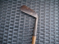 Antique Wood Shaft Early Smooth Face Iron 1890