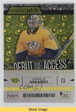 2023-24 Credentials Debut Ticket Access Yellow Yaroslav Askarov #189 READ 00em