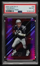 2004 Leaf Rookies & Stars Longevity Ruby 210/250 Tom Brady #56 04cw