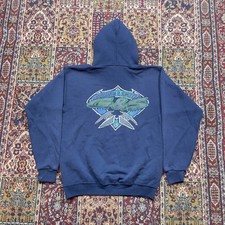 VTG Rare 80s 90s Gordon Smith G&S Surf Skate Big Logo Hoodie Navy Santee M USA