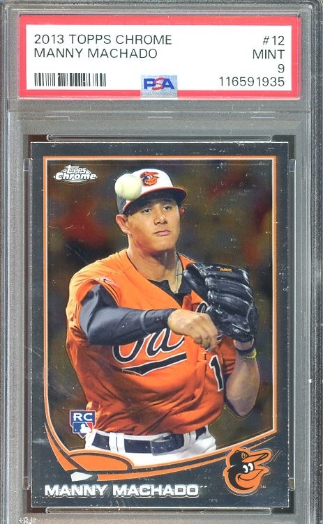 2013 Topps Chrome #12 Manny Machado RC MINT PSA 9 Baltimore Orioles 1935
