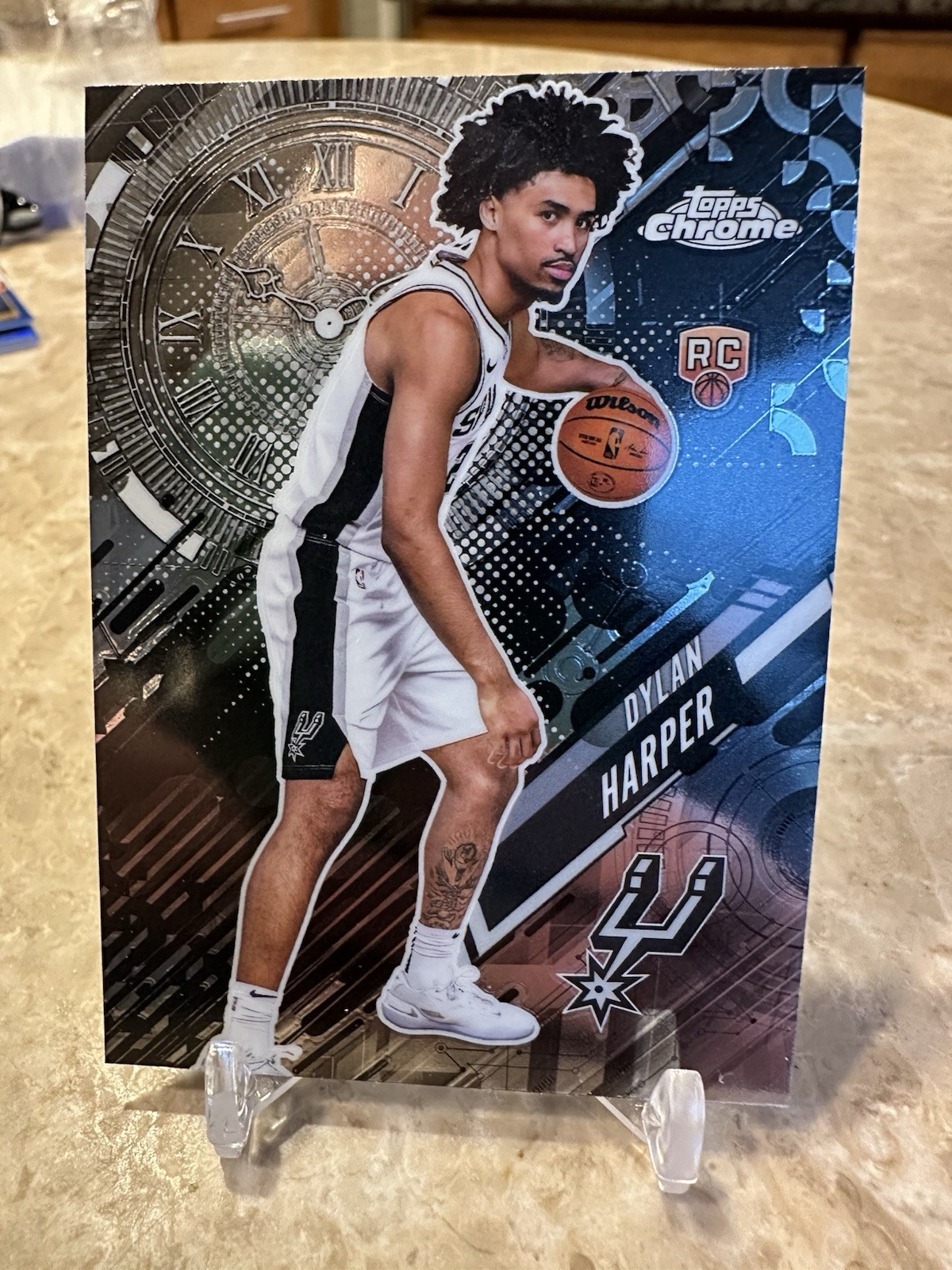 2025-26 Topps Chrome Dylan Harper Go Time Rookie #GT-17 Spurs