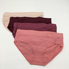 Felina Women's 4 Pack Pima Cotton Wide Waistband Hipster, Multi, Large